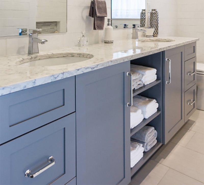 bathroom shaker cabinet